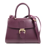 Delvaux 牛皮皮革Brillant MM金扣手挽肩背兩用袋