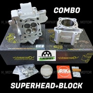 COMBO HYPERTECH LC135 Y15 SUPERHEAD CERAMIC BLOCK 1SET 63MM 20/23 65MM 22/25 66MM CNC RACING 135LC Y