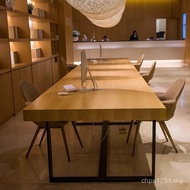 Table Simple Long Table Table Table Chair Modern Combination Large Long Strip Negotiation Solid Wood