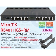 RB4011iGS+RM Mikrotik 10G Gigabit POE Router SFP+ IPSec VPN Malaysia