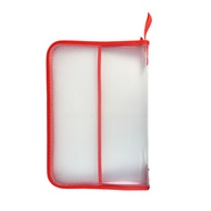 Zipper Bag BIG 7001 Red Transparent Zipper Bag (PCS)