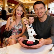 照片客製化新郎新娘公仔 訂製婚禮人像模型 新婚結婚訂婚紀念禮物