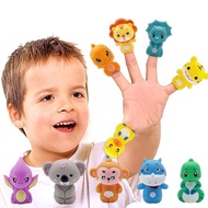 PERRY1 Dinosaur Hand Puppet Children Gifts Soft Rubber Role Playing Toy Children'S Puppet Toy Animal Toys Finger Dolls Fingers Puppets