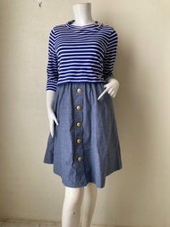 Vtg BLUE LABEL CRESTBRIDGE 棉質洋裝 尺寸 40