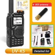 [Mian] 50-600MHz RX Walkie Talkie UV-K5 Quansheng VHFUHF 136-174MHz 400-470MHz RX TX TX ทั้ง DTMF VO