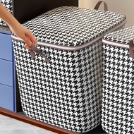 MYB_ Clothes Storage Bag with Zipper and Handle Foldable Blanket Storage Box Large Capacity Blanket 