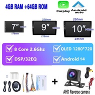 2025 New Android Player 8G+64G Car Stereo 8Core Processor with Wireless CarPlay Android Auto/DSP/WIF