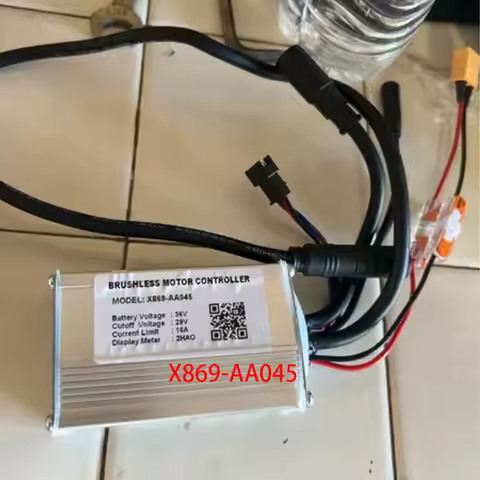 Brushless Motor Controller for Ebike X869-AA045 36V 16A 2HAO Protocol Display Speed Controller for E