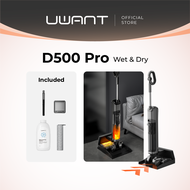 UWANT D500 Pro Wet Dry Vacuum | Push-In Dock | Washable Roller Brush | 180° Lie Flat | Self-Cleaning