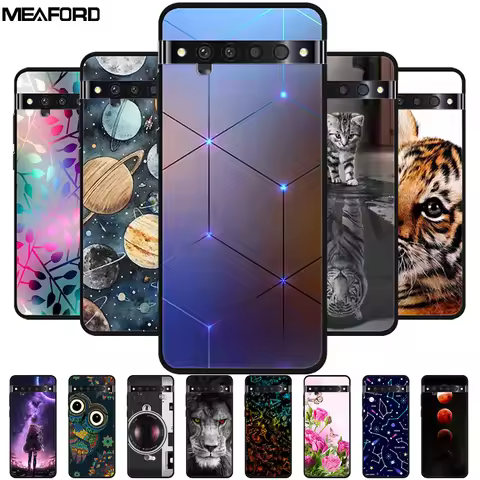 For TCL 10 Pro Cases Soft TPU Silicone Cat Lion Back Cases for TCL 10 Pro T799B T799H Cover Shockpro