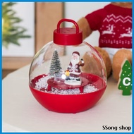 Daiso Korea Snowfall Santa & Tree LED Mood Light