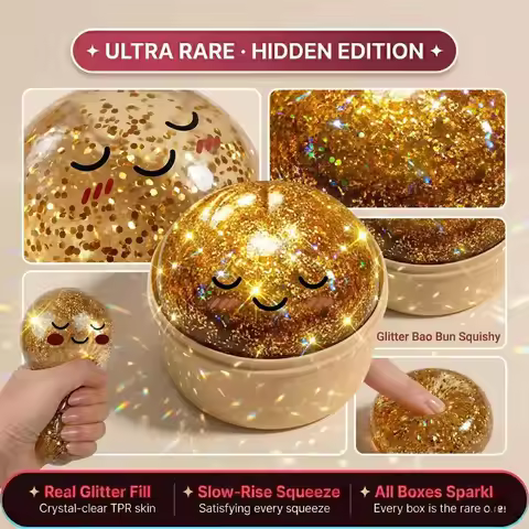 Viral Dumpling Squishy ULTRA RARE Gold Glitter Hidden Edition Dumpling Squishies Squishy Dumpling Sl
