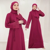 yeleedon Plus Size Muslim Dress Jubah Khadeeja Dress Abaya Cutting Loose Lace Di Dengan Muslimah From Malaysia 蕾丝穆斯林长裙