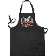 Lunch Lady Aprons with Pockets, Lunch Lady Gifts, Cafeteria Worker Gifts, Lunch Ladies Adjustable Ap