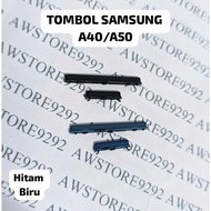 TOMBOL External Power On Off and Volume Buttons for SAMSUNG A40 / SAMSUNG A50 Upper and Lower Power 
