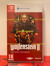 （中古二手）Switch NS遊戲 德軍總部2 新巨像 Wolfenstein II The New Colossus 歐版中英文版