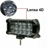 Lampu Tembak Sorot LED Cree Workinglight 12 Mata 36 Watt Lensa 4D Putih