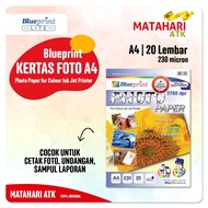 MATAHARI A4 Glossy Photo Paper Glossy Photo Paper BLUEPRINT A4 230 gsm A4 Sun Photo Paper/ - 20 Shee