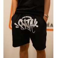 Men's Streetwear Shorts Black – Graffiti SARA Central Cee Print Premium | BTRIBE Official
