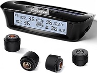 Tymate Tire Pressure Monitoring System-Solar Charge, 5 Alarm Modes, Auto Backlight & Sleep & Awake M