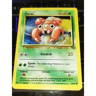 Grass/Leaf Type - Pokemon Card Vintage - Paras Pokemon Base Jungle Set