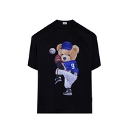 Kaos Acme De La Vie ADLV Bear Baseball T-shirt Black Quality Import
