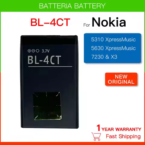 Replacement Battery 860mAh BL-4CT BL4CT BL 4CT For Nokia 5310 6700S X3 X3-00 7230 7310C 5630 2720 27