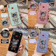 Casing Samsung Galaxy A01 Case Samsung A03 Case Samsung A04 A04E Case Samsung A10 Case Samsung A10S Case Samsung A11 Case Samsung A12 Case Samsung A20 A30 Case Samsung M11 M12 Cover Glitter Liquid Quicksand Astronaut Bracket Soft Phone Case