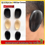 JACOLR 2Pcs Hair Dying Ear Covers, Baby Bath Tool Waterproof Ear Protector Cover Caps,  Plastic Earm