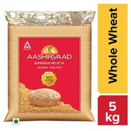 Aashirvaad Tepung Gandum, 100% Pure and Natural Whole Wheat Flour, Shudh Chakki Atta 5kg
