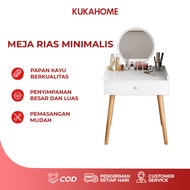 PUTIH KUKAHOME Minimalist Dressing Table Cosmetic Table White Dressing Table Modern Dressing Table P
