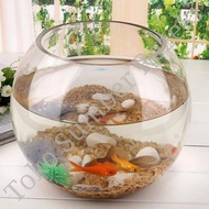 Aquarium Round Glass Glass 30 CM Clear Tank Fish Tank Circle Vase 30CM Glass Aquascape Round