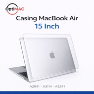 Optimac Hardcase MacBook Air 15 Inch M2 M3 M4 A2941 A3114 A3241 Crystal Case Polycarbonate