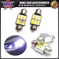 Broz 2 x 31mm 6 LED 5630 SMD 12V COB LED Car Interior Dome Map Light Bulbs ( White )