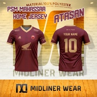 PSM MAKASSAR HOME 2022 Jersey T-shirt Top Football Jersey