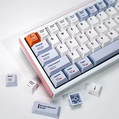 KBDiy RX-0 Unicorn Keycap ISO Minimalist Cherry Profile Alice Split Space PBT Keycaps MX For 60 Mech