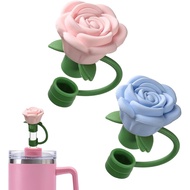 2 Pek Penutup Jerami Rose Serasi dengan Stanley 14oz&20oz&30oz&40oz Tumbler Penutup Jerami 10mm - Me