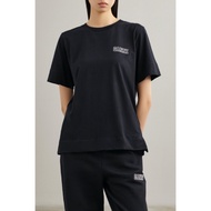 GANNI women's cotton crewneck print short sleeve T-shirt