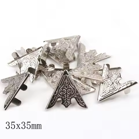 Metal Corners For Books Scrapbooking Photo Albums Menus Corner Protectors Metal Crafts DIY Ornament 