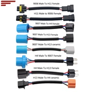 1pcs 9005/9006 9007 H4 H11 H13 Male to Female Conversion Wiring Harness Socket Adapter Connector For