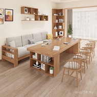 Living Room Solid Wood Table Workbench Leisure Area Desk Long Log Large Desk Nordic Study Table with