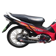 ท่อ WAVE 125 ย่น ท่อผ่า เวฟ 125 ท่อผ่าหมก W125 ย่น ตรงรุ่น  ท่อ มอก.  พร้อมคอท่อ สแตนเลส 25 มิล ขนาด