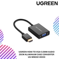 UGREEN HDMI TO VGA+3.5MM AUDIO 25CM ALUMINIUM CASE CONVERTER