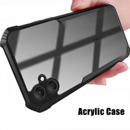 SAMSUNG A07 CASE TRANSPARENT CLEAR CASE ANTI-SHOCKPROOF BLACKFusion