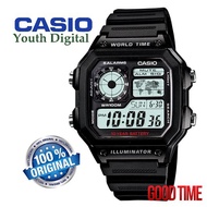 ORIGINAL AE-1200WH-1AV DIGITAL MEN'S WATCH JAM TANGAN LELAKI CASIO ORIGINAL CASIO WATCH FOR MEN ORIGINAL CASIO MAN