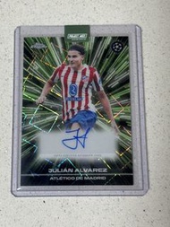 艾華利斯 簽名卡 馬體會 2025-26 Topps Chrome UCC Julian Alvarez Black Lazer Auto /99