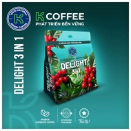 [MUA 1 TẶNG CA] Cà Phê Sữa Hòa Tan K Delight 3in1 459g (17g x 27 Gói) - Thương Hiệu K COFFEE