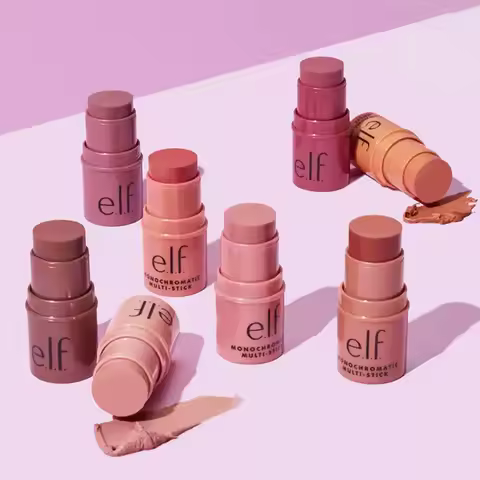 Elf 3-in-1 Multi-Use Stick Blush Stick Eyeshadow Cream Lip Balm Lipstick Lip Cheek Makeup Stick Dupe
