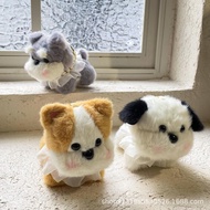 Cartoon Cartoon Plush Blush Little Milk Dog Doll Keychain Female Cute West Highland Dog Doll Key Cha