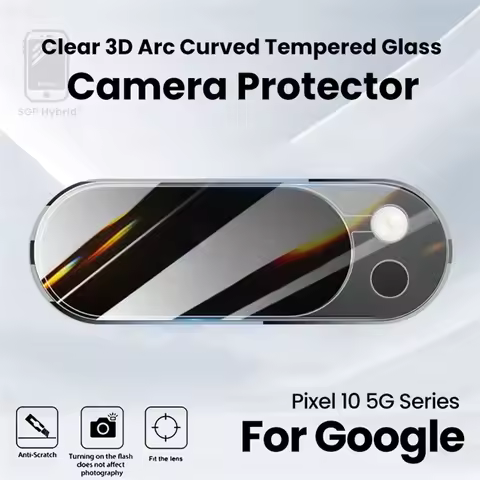 3-1Pcs Clear 3D Tempered Glass Curved Camera Lens Protectors For Google Pixel 10 Pro XL 5G Pixel10 P